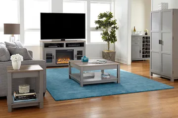 Carver Soffbord 90 cm Grå - Dorel Home - Möbler - Bord & matgrupp - Soffbord