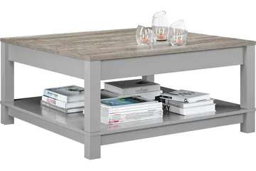 Carver Soffbord 90 cm Grå - Dorel Home - Möbler - Bord & matgrupp - Soffbord