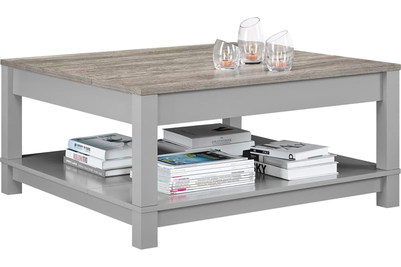Carver Soffbord 90 cm Grå - Dorel Home - Möbler - Bord & matgrupp - Soffbord