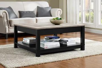 Carver Soffbord 90 cm Svart - Dorel Home - Möbler - Bord & matgrupp - Soffbord