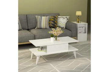 Chaing Soffbord 90x40x90 cm - Vit - Möbler - Bord & matgrupp - Soffbord