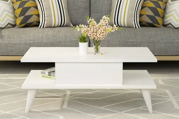 Chaing Soffbord 90x40x90 cm - Vit - Möbler - Bord & matgrupp - Soffbord