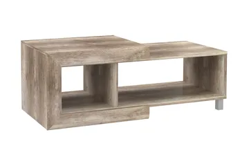 Cihak Soffbord 128 cm med Förvaring Hylla - Brun - Möbler - Bord & matgrupp - Soffbord - Soffbord med förvaring