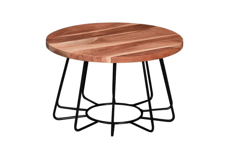 Soffbord Clanton 60x35 cm Runt - Flerfärgad/Svart - Soffbord