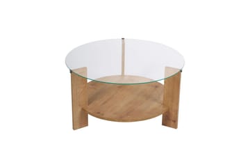 Soffbord Clara 75 cm med Glasskiva