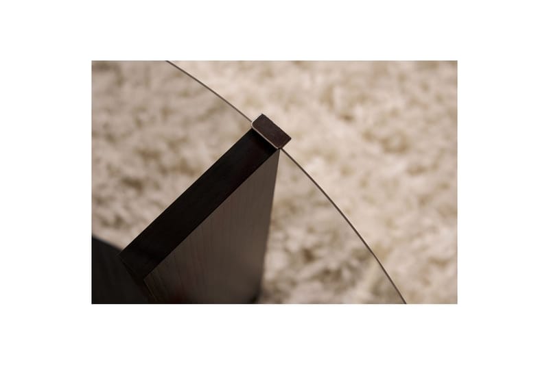 Soffbord Clara 75 cm med Glasskiva - Trä Svart / Rökt - Möbler - Bord & matgrupp - Soffbord