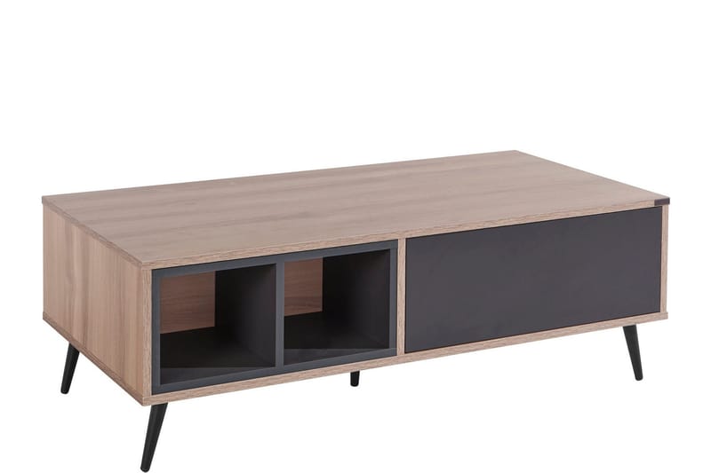 Cobham 120 cm Rektangulärt Soffbord med Lådor i Målat Trä - Ljusbrun - Möbler - Bord & matgrupp - Soffbord