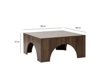 Collesium Soffbord 80 cm - Valnöt - Möbler - Bord & matgrupp - Soffbord