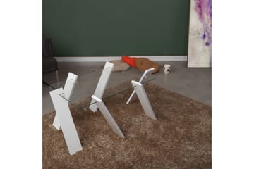 Comfortale Maxi Soffbord 92 cm - Glas/Vit - Möbler - Bord & matgrupp - Soffbord