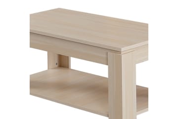 Comfortale Soffbord 104 cm med Förvaring Hylla - Ljus Ekfärg - Möbler - Bord & matgrupp - Soffbord