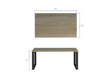 Connel Soffbord 90 cm - Betonggrå/Svart - Möbler - Bord & matgrupp - Soffbord