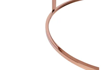 Coralla Soffbord 70 cm Runt Marmormönster - Vit/Koppar - Möbler - Bord & matgrupp - Soffbord