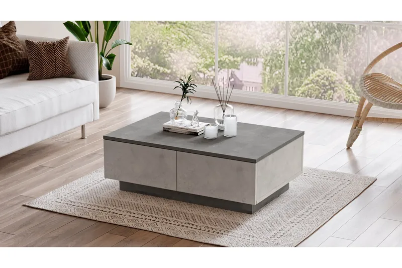 Cranner Soffbord 90 cm - Silver/Antracit - Möbler - Bord & matgrupp - Soffbord