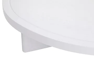 Cream 92 cm Ovalt Soffbord i Trä - Vit - Möbler - Bord & matgrupp - Soffbord