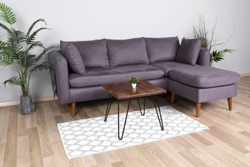 Crodux Soffbord 50 cm - Valnötsbrun/Svart - Möbler - Bord & matgrupp - Soffbord