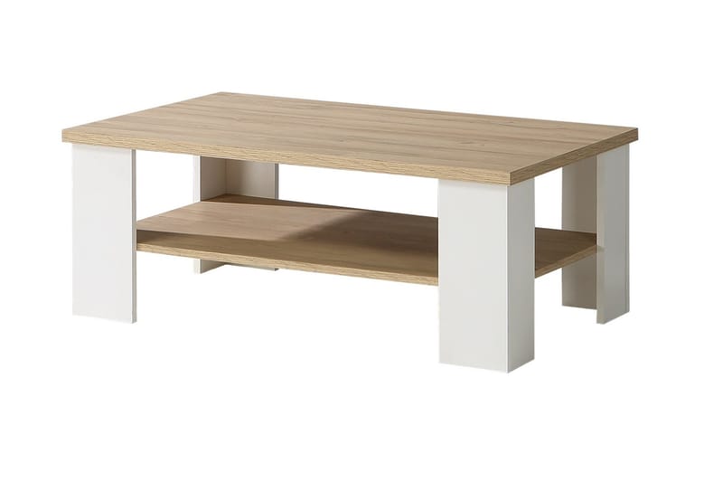 Crumpton soffbord 107 cm - Vit/Brun - Möbler - Bord & matgrupp - Soffbord