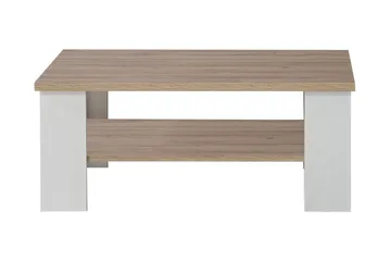 Crumpton soffbord 107 cm - Vit/Brun - Möbler - Bord & matgrupp - Soffbord