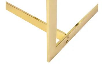 Crystal 80 cm Kvadratiskt Soffbord med Geometriskt Underrede i Glas - Klar - Möbler - Bord & matgrupp - Soffbord