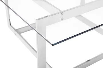 Crystal Soffbord 80 cm - Silver/Glas - Möbler - Bord & matgrupp - Soffbord