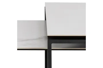 Cynthia Rektangulärt Satsbord Soffbord 115 cm i Keramik med Metallben - Vit - Möbler - Bord & matgrupp - Soffbord