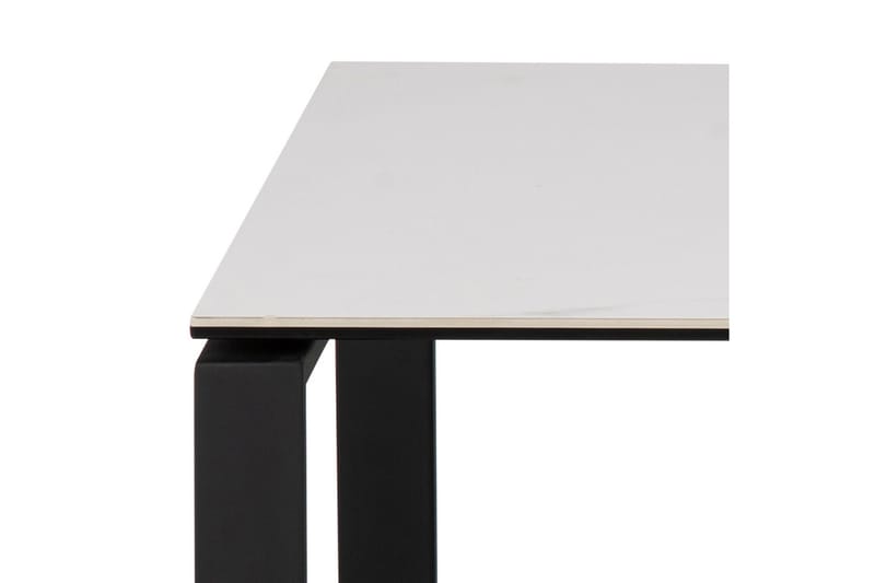 Cynthia Rektangulärt Satsbord Soffbord 115 cm i Keramik med Metallben - Vit - Möbler - Bord & matgrupp - Soffbord