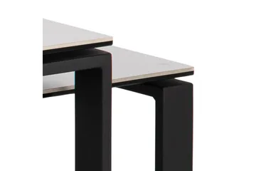 Cynthia Rektangulärt Satsbord Soffbord 115 cm i Keramik med Metallben - Vit - Möbler - Bord & matgrupp - Soffbord