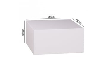 Darey Soffbord 60 cm - Vit Högglans - Möbler - Bord & matgrupp - Soffbord