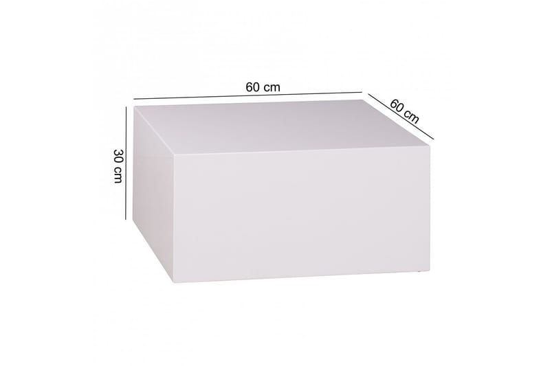 Darey Soffbord 60 cm - Vit Högglans - Möbler - Bord & matgrupp - Soffbord