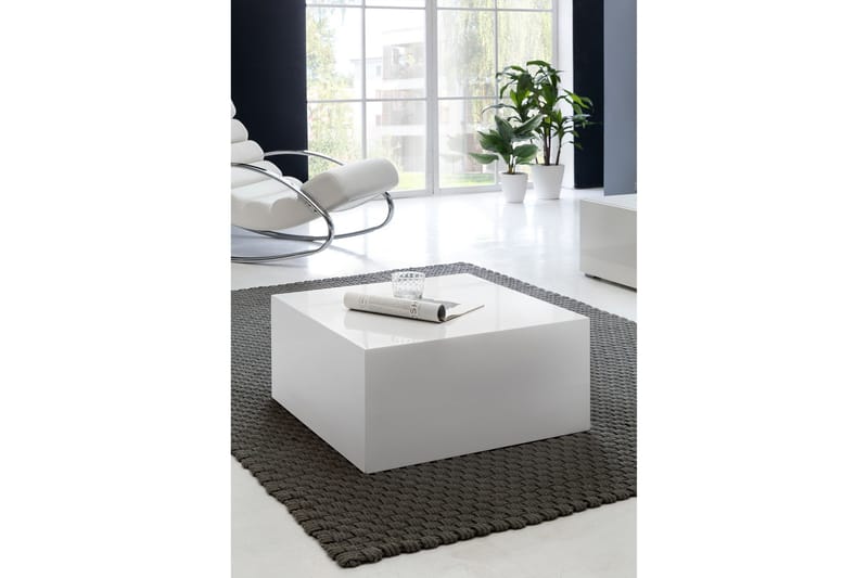 Darey Soffbord 60 cm - Vit Högglans - Möbler - Bord & matgrupp - Soffbord