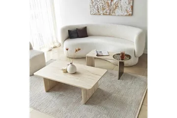 Dasina Satsbord 105 cm - Travertine - Möbler - Bord & matgrupp - Soffbord