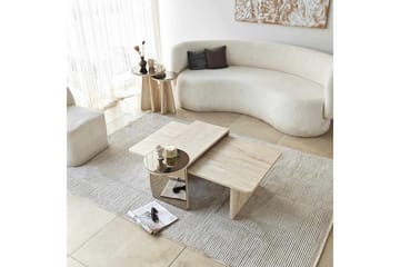 Dasina Satsbord 105 cm - Travertine - Möbler - Bord & matgrupp - Soffbord