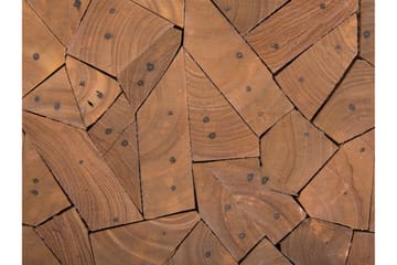 Dawson Runt Soffbord 30 cm i Teak med Mosaikmönster - Brun - Möbler - Bord & matgrupp - Soffbord