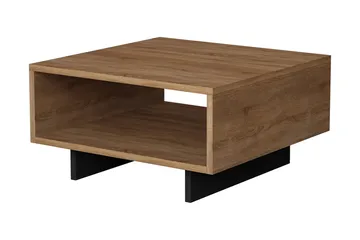Decorta Soffbord 60 cm med Förvaring Hylla - Ekfärg/Mörkgrå - Möbler - Bord & matgrupp - Soffbord - Soffbord med förvaring
