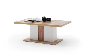 Degaust Soffbord 115 cm - Vit/Ekfärg - Möbler - Bord & matgrupp - Soffbord