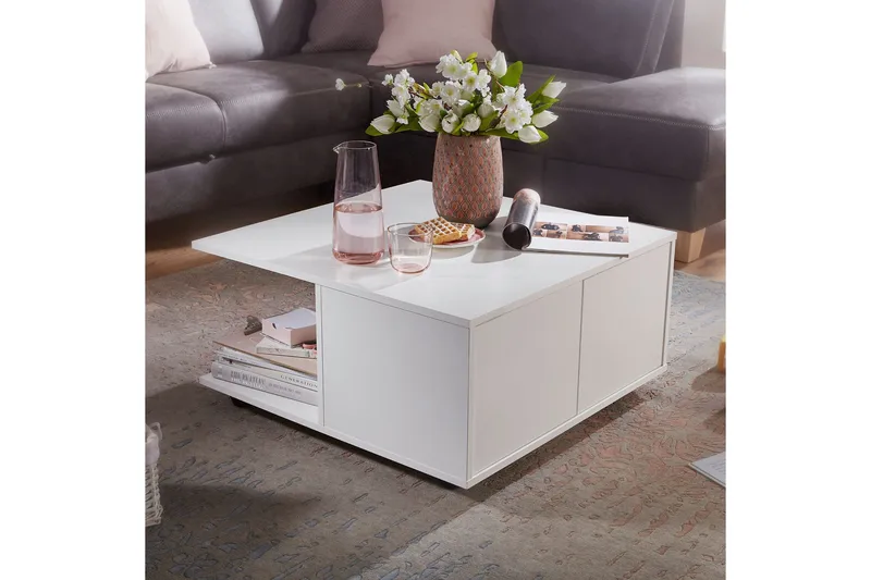 Delgadillo Soffbord 70 cm - Vit - Möbler - Bord & matgrupp - Soffbord