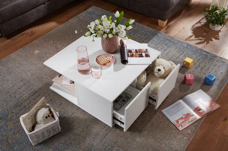 Delgadillo Soffbord 70 cm - Vit - Möbler - Bord & matgrupp - Soffbord