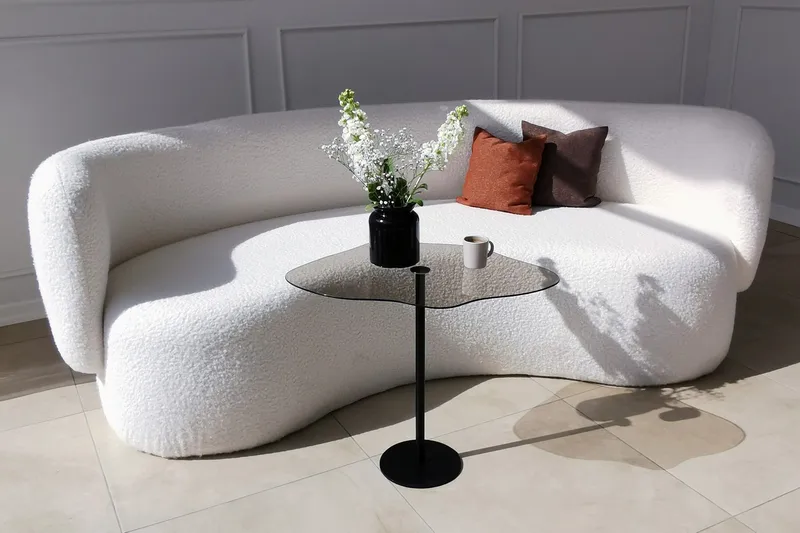 Deluxus Soffbord 60x45x60 cm Oval - Svart - Möbler - Bord & matgrupp - Soffbord