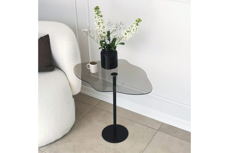 Deluxus Soffbord 60x45x60 cm Oval - Svart - Möbler - Bord & matgrupp - Soffbord