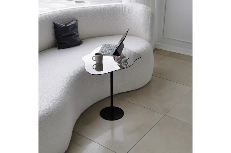 Deluxus Soffbord 60x45x60 cm Oval - Svart - Möbler - Bord & matgrupp - Soffbord