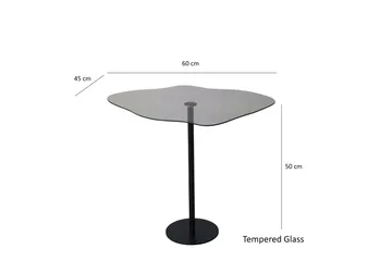 Deluxus Soffbord 60x45x60 cm Oval - Svart - Möbler - Bord & matgrupp - Soffbord