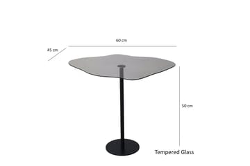 Deluxus Soffbord 60x45x60 cm Oval - Svart - Möbler - Bord & matgrupp - Soffbord