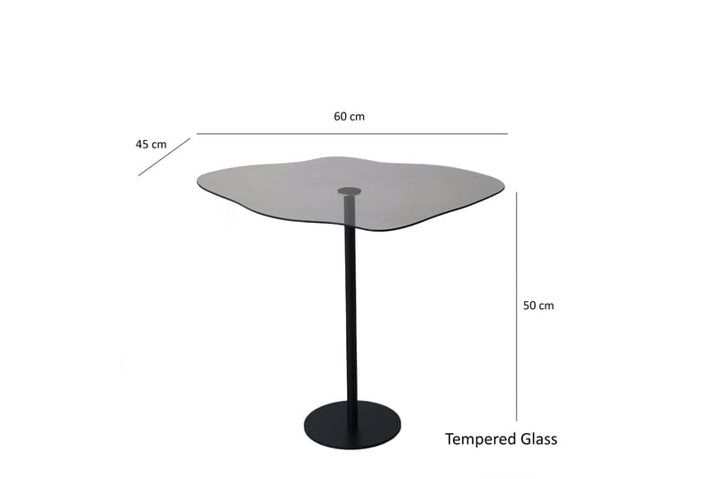 Deluxus Soffbord 60x45x60 cm Oval - Svart - Möbler - Bord & matgrupp - Soffbord