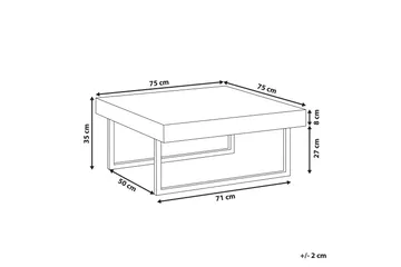 Deluz Soffbord 75 cm - Grå - Möbler - Bord & matgrupp - Soffbord