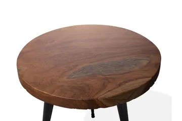 Detah 45 cm Runt Soffbord i Teak - Brun - Möbler - Bord & matgrupp - Soffbord
