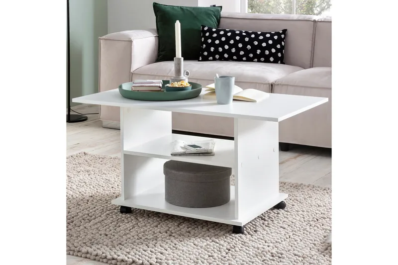 Dewand Soffbord 95 cm - Vit - Möbler - Bord & matgrupp - Soffbord