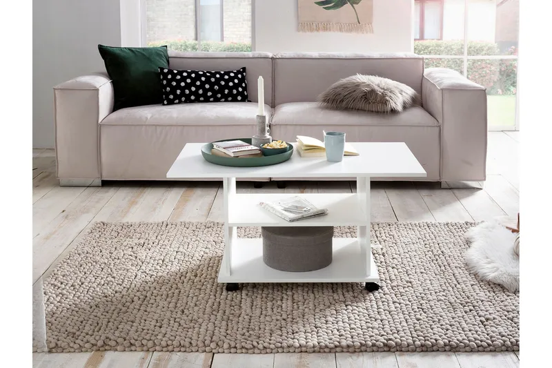 Dewand Soffbord 95 cm - Vit - Möbler - Bord & matgrupp - Soffbord