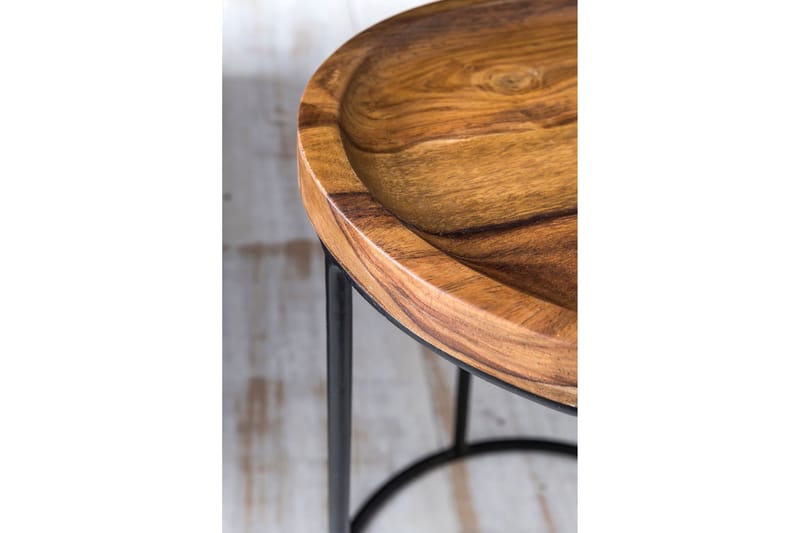 Dewester Satsbord 31 cm 2 Bord - Massivt Trä/Svart - Möbler - Bord & matgrupp - Soffbord