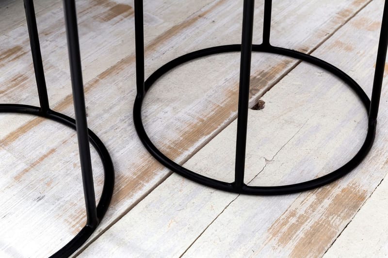 Dewester Satsbord 31 cm 2 Bord - Massivt Trä/Svart - Möbler - Bord & matgrupp - Soffbord