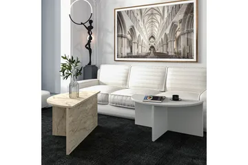 Soffbord Dolcer Grå / Travertin - Grå / Travertin - Möbler - Bord & matgrupp - Soffbord