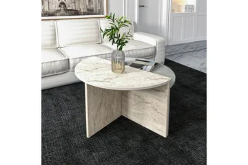 Soffbord Dolcer Grå / Travertin - Grå / Travertin - Möbler - Bord & matgrupp - Soffbord